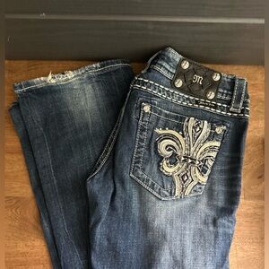 Miss Me Women's Embellished Blue Jeans